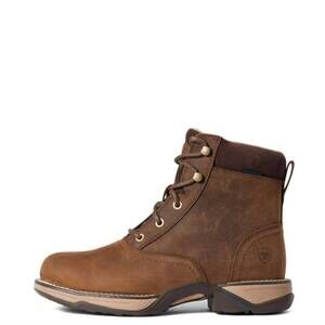 NEW ARIAT women's anthem h20 round toe lacer boot in distressed brown